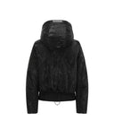 Women's Pattern Down Jacket - Black
