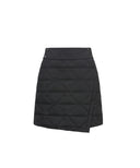 Women's Quilting Point Tube Down Skirt - Charcoal Gray