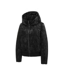 Women's Pattern Down Jacket - Black