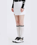 Women's Fleece Incision Point A-Line Skirt - Off-White