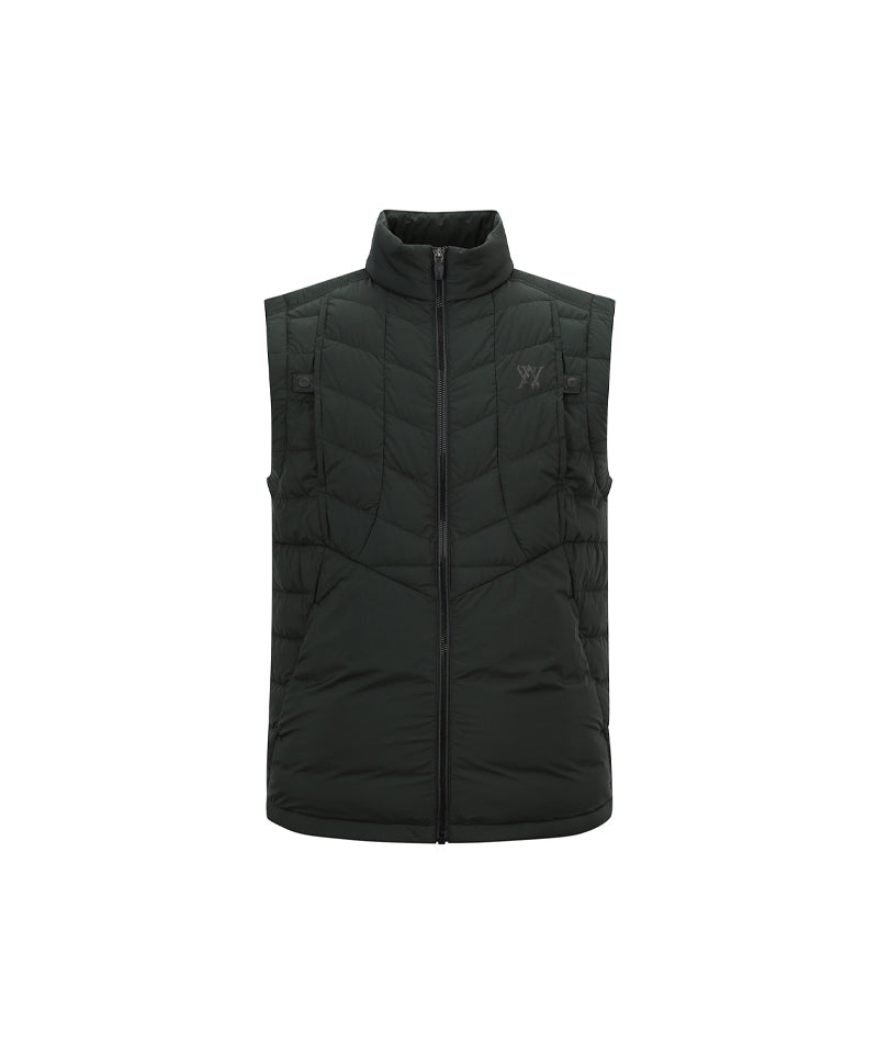 ANEW Golf Men Incision Point Down Vest - Green