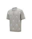 [Legacy Sale] Men Rain Logo Short Sleeve Sweater - Beige