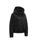 Women's Pattern Down Jacket - Black