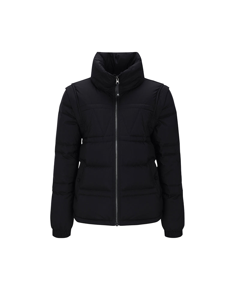 ANEW Golf Women's Sleeve Detachable Down Jacket - Black
