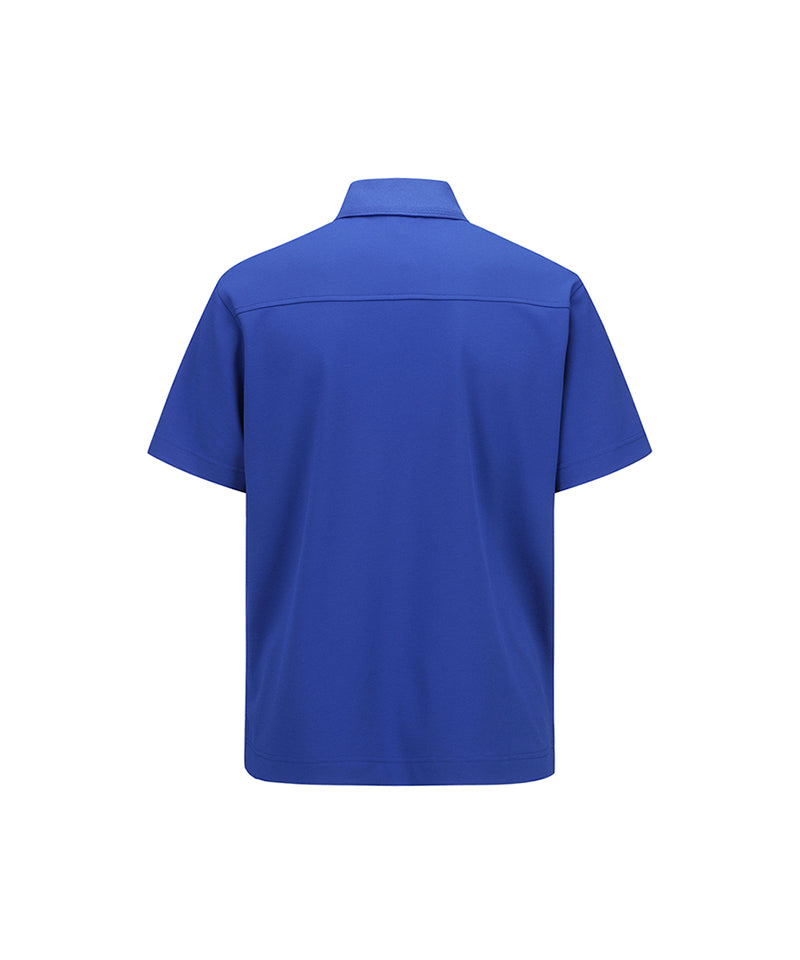 Men's Pocket Detail Short T-Shirt - Royal Blue