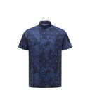 [Legacy Sale] Men's Camo Cool High Neck Short T-Shirt - Navy