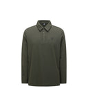 Men's Back Signature Logo Long T-Shirt - Khaki
