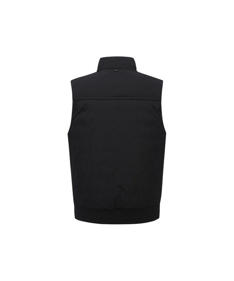 ANEW Golf Men Diagonal Incision Point Down Vest - Black
