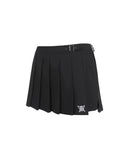 [Legacy Sale] Women's Belt Loop Point Outer Pleated Shorts - Black