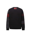 Men's Check Point Sweater - Black