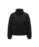 Women's Logo Jacquard Down Jacket - Black