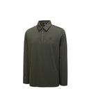 Men's Back Signature Logo Long T-Shirt - Khaki