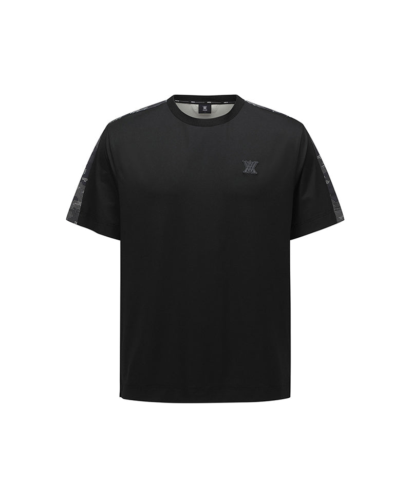 Men New Camouflage Short T-Shirt - Black