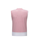 [Legacy Sale] Women's V-Neck Sweater Vest - Light Pink