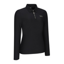 ANEW Golf Women's Woven Mixed Collar L/TS - Black