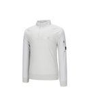 ANEW Golf Men's Preformance Wind Block Hybrid Pullover - Light Grey