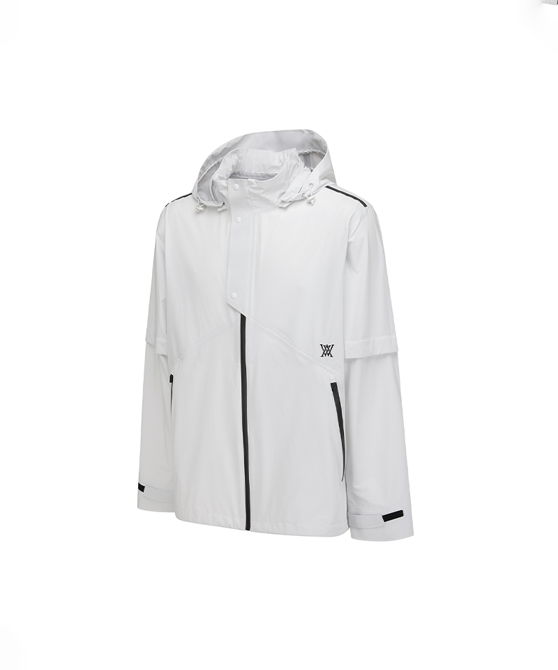 ANEW Golf Men's SM Essential Rain Jacket - Light Grey