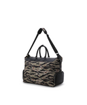 ANEW GOLF Uni Camo Pattern Boston Bag - Black