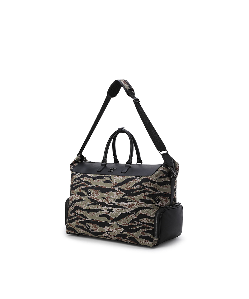 ANEW GOLF Uni Camo Pattern Boston Bag - Black