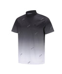 [Signature] Men's Logo Pattern Neck T-Shirt - Black