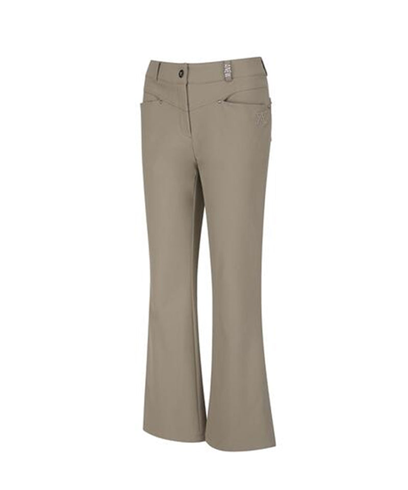 Women's V-Line Incision Boots Cut L/PT - Beige