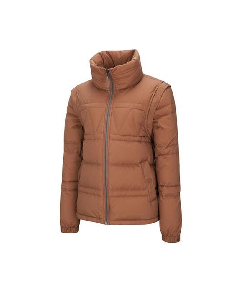 ANEW Golf Women's Sleeve Detachable Down Jacket - Camel