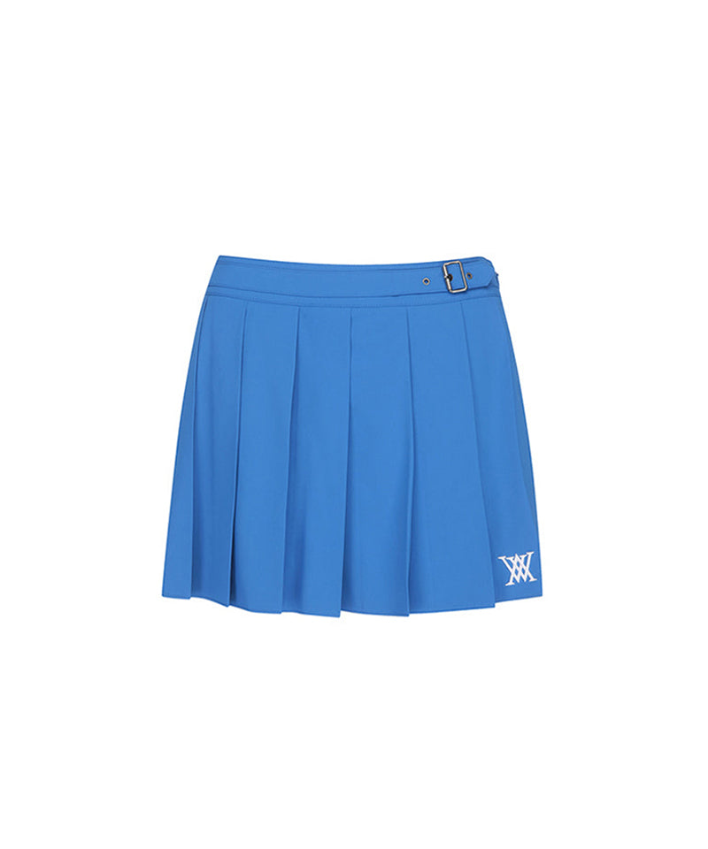 Women's Belt Point Pleats Half Pants