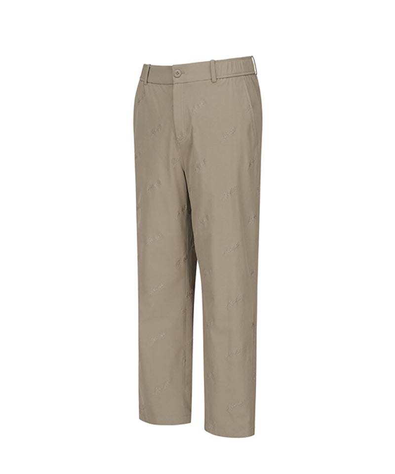 Men's Logo Embroidery Chino L/PT - Light Brown