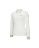 ANEW Golf Women's Knit Collar Long T-Shirt - Ivory
