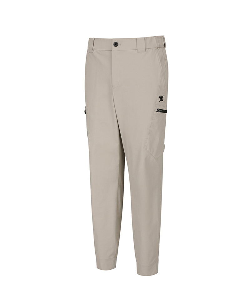 Men's Cargo Jogger Pants - Light Beige