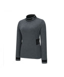 ANEW Golf Women's Winter High Neck Long T-Shirt - Charcoal Gray