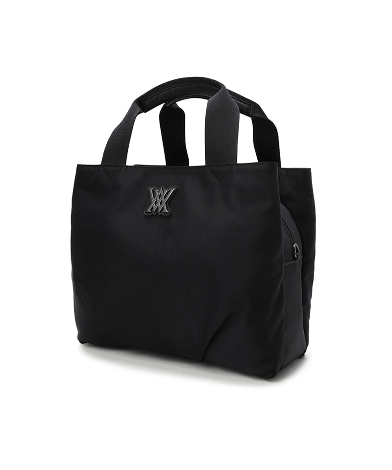 Uni Double Pocket Tote Bag - Black