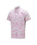 Men Camouflage Short T-Shirt - Pink
