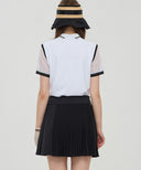 [Legacy Sale] W Lace Up Waist Pleats SQ - Black
