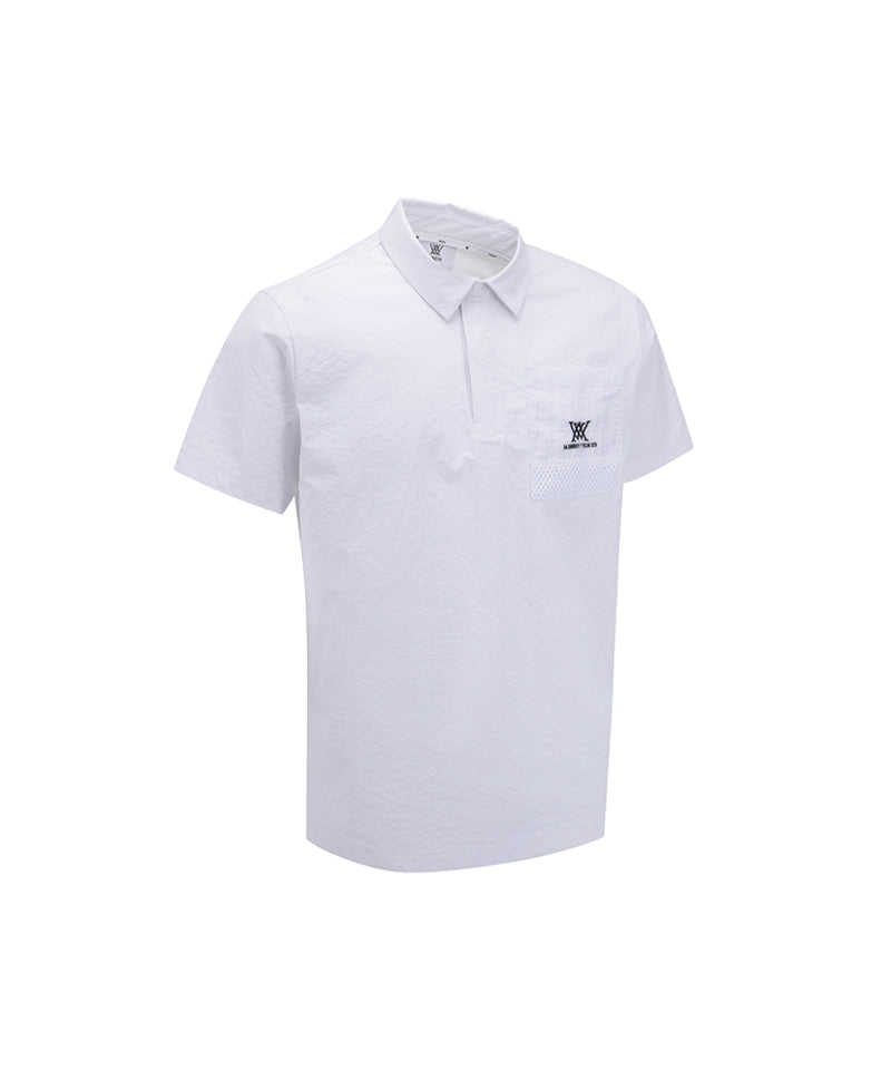 ANEW GOLF Men's SM Patch Pocket Short T-Shirt - White