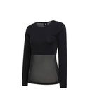 ANEW Golf Women's SM Round Neck Base Layer - Black
