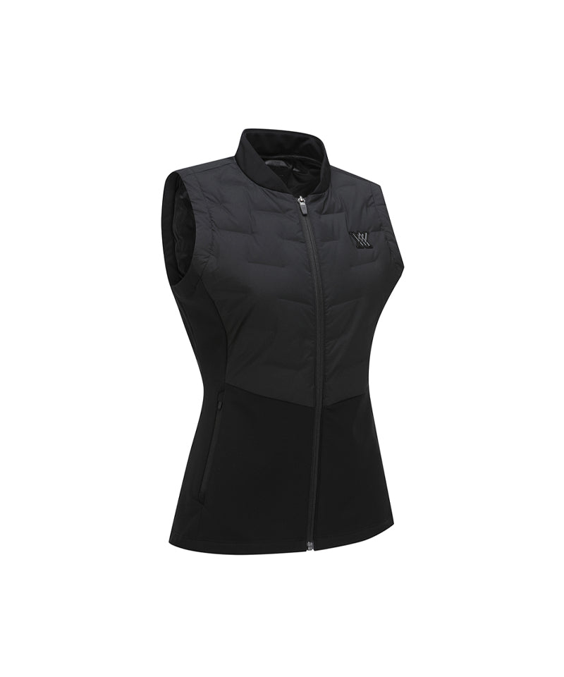 レディースウェア ANEW GOLF WOMEN WOOVEN VEST BLACK Ultra Light Down Women Vest - Black – Anew Golf USA