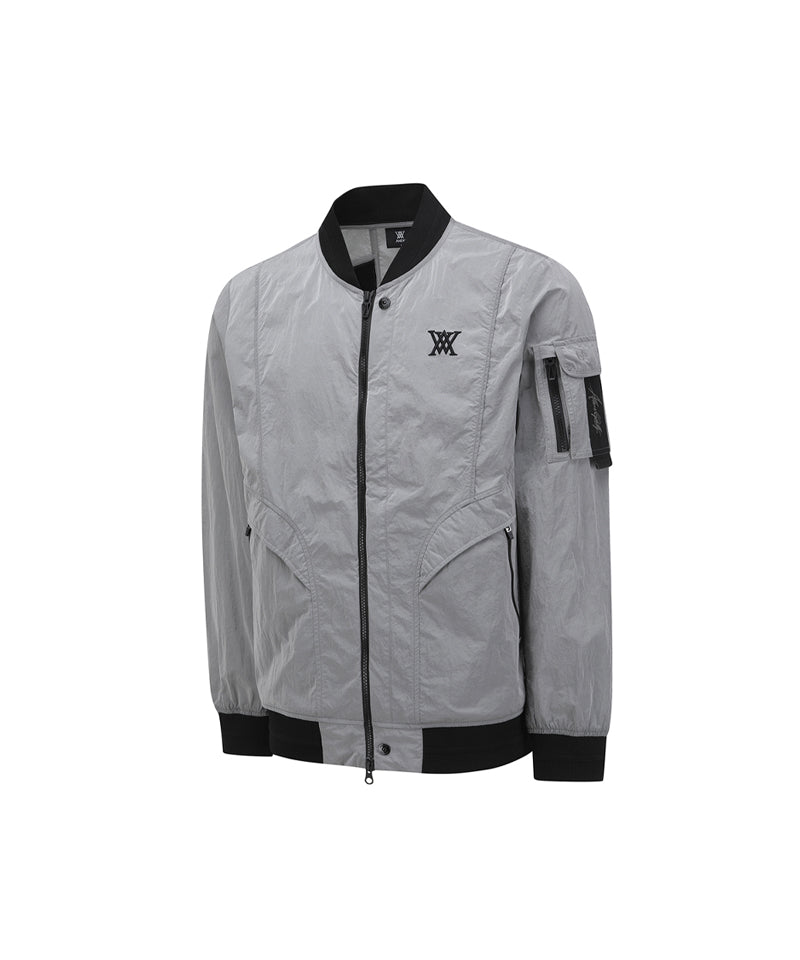 Anew Golf Men's SP Sleeve Pocket MA-1 Jacket - Dark Gray