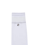 Women's See-Through Knee Socks - White