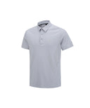ANEW GOLF Men's SM Black Finish Jacquard Short T-Shirt - Charcoal Gray