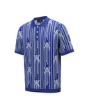 Men Rain Logo Short Sleeve Sweater - Royal Blue