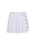 W Lap Pleats HP - White