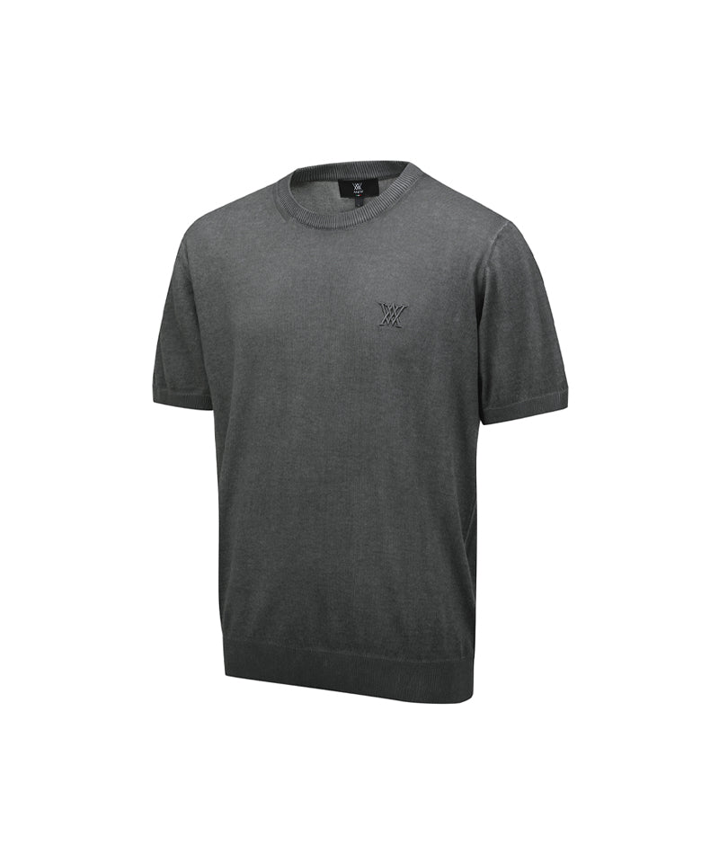 ANEW GOLF Knit Round - Neck T-Shirts - Black