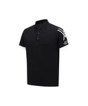 ANEW GOLF Men's SM Logo Point Short Sleeve Sweater - Black