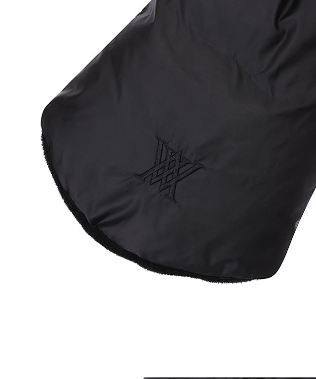 Goose Padded Leg Warmers - Black