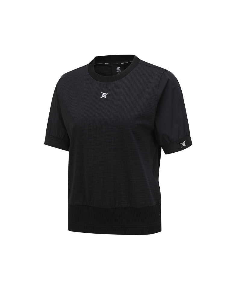 ANEW Golf Women's SM Hybrid Round Short T-shirt - Black