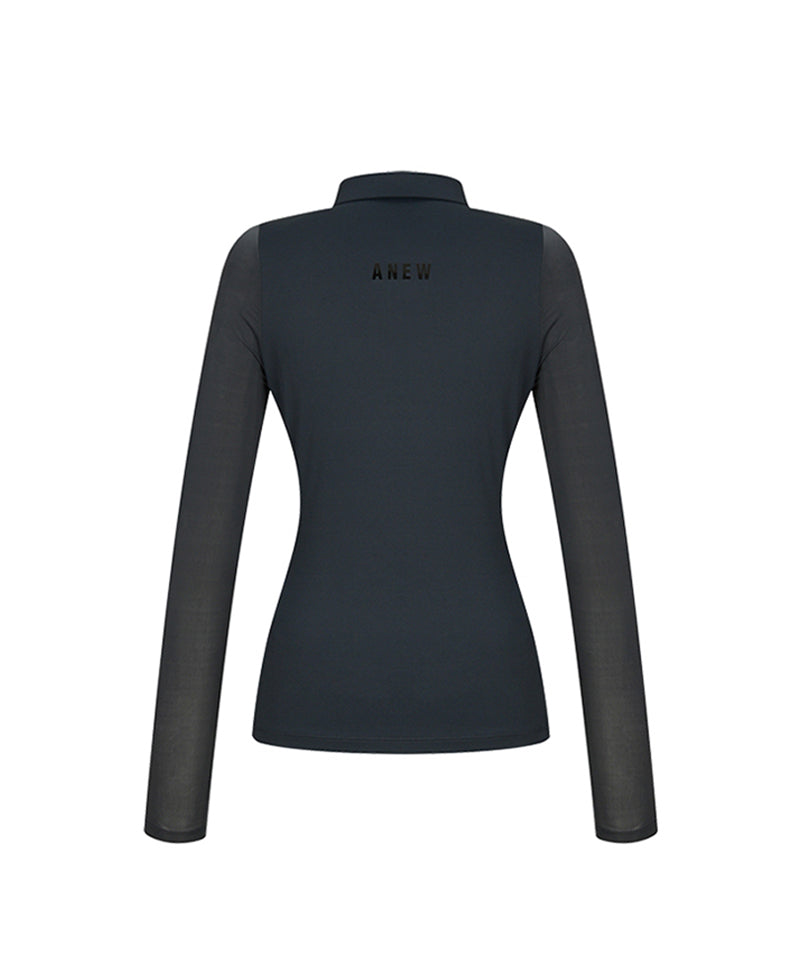 Women's Cooling Sleeve Block L/TS - Black