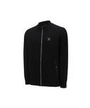 Men's Black Check Board Cardigan - Black
