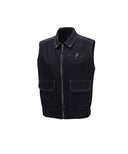 Women's Denim-Like Vest - Navy