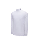 Men's Mock Neck Cooling Baselayer - White